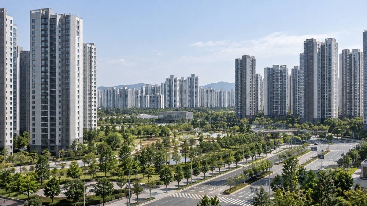 고층 아파트 단지 전경